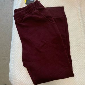 Maroon Athletic Joggers